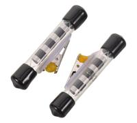 OKUMEYR 2 Pièces Mini Bobine Invisible de Magie à Clipser, pour Petites | Fer et Plastique Noirs, Faible Reflet, Réduit le Bruit, pour Rues et Lieux Bondés