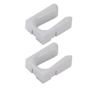 OKUMEYR 2 Pièces Porte-Bottes Mural Blanc en Plastique, 15x10, 7x5 Cm | Perçage, Fixation Murale, pour Bottes Hautes et Courtes, Usage Maison et Entrée