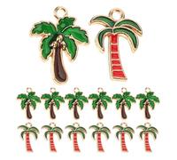 OKUMEYR 20 pièces Lot de Breloques Pendentifs Bijoux Style Hawaii Alliage pour Création Collier et Boucles Oreilles Accessoires DIY Mode Élégants et Durables