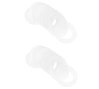 OKUMEYR 20pièces Joint Silicone Pour Tuyau De Jardin De Gaskets Étanches Pour Eau Chaude Compatible Avec Raccords De Tuyau Standard Dimensions Blanc