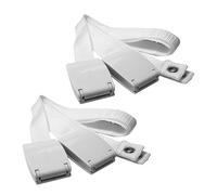 OKUMEYR 2pièces Sangles de Sécurité Réglables pour Meubles et Tv Ancrage Anti-basculement pour Protection Garçon Fille Lot de Blanc Fixation Stable