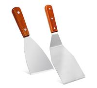 OKUMEYR 2pièces Set De Spatules Inoxydable Pour Cuisine Spatule Multi-fonctionnelle Pour Pizza Et Crêpes Avec Poignée Confortable