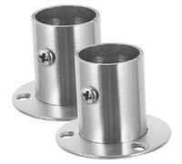 OKUMEYR 2pièces Support De Tringle à Bride pour Penderie Douille pour Tringle à Bride Support De Placard Douille pour Penderie pour De Placard pour De De De