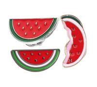 OKUMEYR 3 Pièces Broche Pastèque Émail Épingle et Robe pour Femmes Accessoire Mode pour Fête et Usage