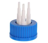 OKUMEYR 3 Pièces Capuchon de Transfert en Pp 3 Voies pour Réacteurs et Tubes, Étanchéité Anti-fuite, Résistant aux Produits Chimiques, pour Manipulation de Solvants