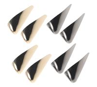 OKUMEYR 4 Paires De Protège-Bottes Décoratifs pour Chaussures De Soirée, Embouts De Talons Hauts pour Filles, Protection Anti-Escarres, Embouts Métalliques pour Femmes - Protection