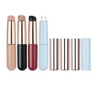 OKUMEYR 4 Pièces Pinceau à Ongles en Silicone Embout Doux, Couvercle Protecteur, Application Lisse et Paillettes, Voyage, Design Élégant et Couleurs Attrayantes