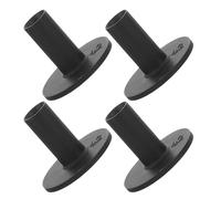 OKUMEYR 4 Pièces Support de Tees de Golf en Silicone Noir, Stable et Réutilisable, pour Practice et Tapis de Frappe, Conçu pour Balles de Golf Stabilité Renforcée
