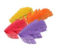 OKUMEYR 400 Billets de Tombola Universels Multicolores pour Événements Fêtes et Concerts - Billets Papier Pratiques et Lisibles pour Tirages au Sort et Activités Festives