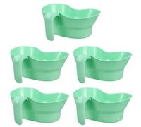 OKUMEYR 5 Pièces Gobelet de Bain Ergonomique pour Patients Alités, en Pp Poignée Antidérapante et Système Anti-débordement pour Usage en Soins Infirmiers