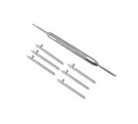 OKUMEYR 7 Pièces Kit Réparation Bracelet Montre Outil Goupille Métal Double Fourchette pour Barres Ressort Accessoires Horloger Précis