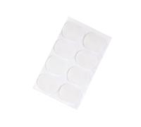 OKUMEYR 8 Coussins en Silicone Blanc Pack de 8 Pièces des Vibrations et Confort Dentaire pour Embouchure de Saxophone Ténor pour Musiciens
