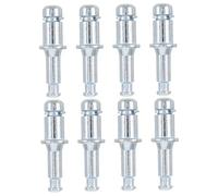OKUMEYR 8 Pièces Tige de Roue Pivotante de Chaise de Bureau 11mm Argenté | Pièce de Rechange, Remplacement Facile, Roulement Fluide, Haute , pour Mobilier de Bureau