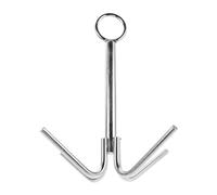 OKUMEYR Acier Inoxydable Ancre à Grappin Marine à 4 Griffes pour Kayak | Usage Marin, Pose Facile, Résistance à Corrosion, Compatible Canoë, Argenté, Performance Élevée