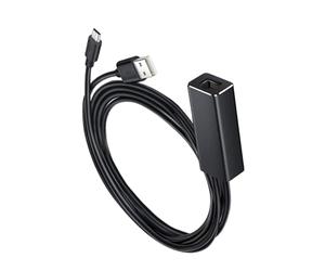 OKUMEYR Adaptateur USB vers Ethernet Micro USB Rj45, Convertisseur Réseau 100 Mbps pour TV Stick, Streaming sans Latence, Compatible avec Lecteurs Multimédias Et Téléviseurs, Couleur Noire