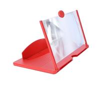 OKUMEYR Amplificateur Décran De Téléphone Adapté Aux Personnes Âgées Amplificateur Vidéo pour Téléphone Rouge Design Compact Facile À Utiliser Plusieurs Styles