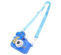 OKUMEYR Appareil Photo Dinosaure Bleu pour Garçon et Filles Mini Caméra Numérique HD Double Objectif Caméra Vidéo Selfie Avant et Arrière Résistant aux Chocs pour Photos et Vidéos en