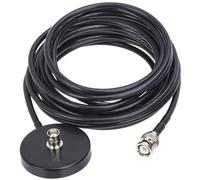OKUMEYR Base magnétique antenne avec câble connecteur mâle vers Femelle Support Voiture Stable pour antenne Radio Mobile et CB Montage magnétique Alliage Aluminium et ABS