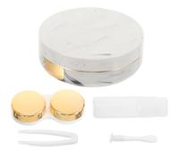OKUMEYR Boîte à Lentilles Portable Mini de Voyage avec Miroir et Pinces