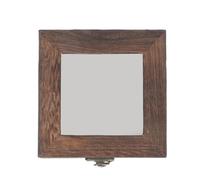 OKUMEYR Boîte à spécimens Boîte à cartes postales vintage 3.94x3.94x1.77 pouces avec couvercle transparent pour collection de spécimens et décoration de bureau