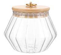 OKUMEYR Boîte de Rangement Hermétique pour Lessive en Poudre, Petite Taille, Verre Transparent Couvercle, Récipient Polyvalent Cuisine et Buanderie, pour Stockage de Perles de Lessive