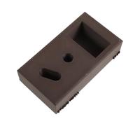 OKUMEYR Boîte de Recyclage pour Lames de Rasoir Marron en Pla, Forme Plate Accès Rapide, Maison et l'espace de Travail