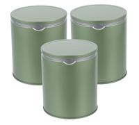 OKUMEYR Boîtes à Thé En Fer Blanc Hermétiques 3 Pièces Petites Boîtes à Thé En Vrac Conservation Alimentaire Étanche Pour Maison Fête Coffret Présent