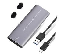 OKUMEYR Boîtier pour Disque Dur Externe 1 to, USB 3.1 Type-c, Alliage D'aluminium, Stockage Externe Compact avec Câble de Disque Dur pour Smart TV et Routeur
