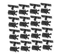 OKUMEYR Boucles à Loquet à Ressort Compactes et Résistantes en Plastique Noir pour Containers et Boîtiers de Lunettes, Verrouillage Sécurisé pour Applications Automobiles