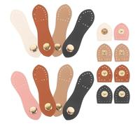 OKUMEYR Boucles de Fermeture à Pression Lot de 8 en Cuir Pu Design Créatif Polyvalent Ne Déchire Pas Tissus pour Paquet et Vêtements pour Accessoires de Couture