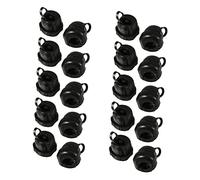 OKUMEYR Boucles de Protection de Câble en Nylon 20 Pièces Clips Câbles Robustes pour Décharge de Traction Utilisation Industrielle pour Fixation Électrique Protection Isolante Couleur Noire