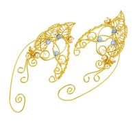 OKUMEYR Boucles Oreilles Fantaisie Femme Elfes sans Perçage Manchettes Délicates Forme de Superposées Bijoux Ethniques pour Mariage et Soirée