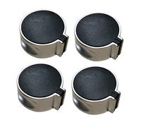 OKUMEYR Boutons De Cuisinière à Gaz En Alliage De Zinc, Marche/arrêt, Allumage Facile, Compatibles Plaques Cuisson Gaz, Lot De 4 Pièces, Accessoire La Cuisine Solide