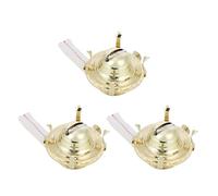 OKUMEYR Brûleur de Lampe à Huile en Alliage D'aluminium Or, 3 Pièces, Remplacement Pratique et Professionnel pour Lampe à Pétrole Vintage, pour Fêtes à Thème Rétro