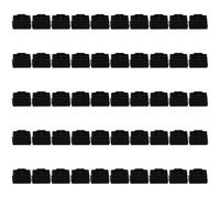 OKUMEYR Capuchons de Protection Anti-poussière en Silicone Noir pour Interface Rj45, 50 Pièces, Bouchons pour Dispositifs D'interface Réseau, Accessoires de Gestion de Câbles pour Bureau