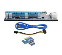 OKUMEYR Carte Graphique Externe Pcie pour Ordinateur Portable Câble Mini Pci-E vers Pci-E X16 60 CM Bleu Adaptateur GPU Externe Compatible Solution Connectivité Multimédia et Gaming