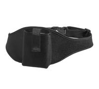 OKUMEYR Ceinture Micro Fitness Néoprène Noire Pochette Frontale Réglable | Fermeture Rapide, Maintien Sûr, Application Flexible, pour Haut-parleur et Téléphone, Yoga et Aventures