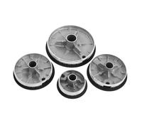 OKUMEYR Chapeau Brûleur Gaz Set Aluminium Et Fer Couvrir Flamme Concave Pour Cuisinière Sécurité Fiable Combustion Compatible Brûleurs Cuisine Noir