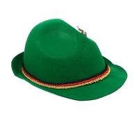 OKUMEYR Chapeau Jazz Panama Vert pour Halloween et Oktoberfest Casquette Fête Folklorique Unisexe Accessoire Original et Chic