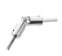 OKUMEYR Coupleur d'arbre Hexagonal Conception Compacte et Gain de Place en Alliage D'aluminium Argenté pour Volet Roulant et Store Compatible pour Patios et Garages