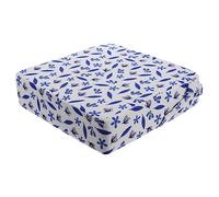 OKUMEYR Coussin Siège Rehausseur Garçon Et Filles 1-5 Polyester Imperméable Bleu Feuillage Maintien Antidérapant Nourrissage Salle à Manger Détachable Lavable