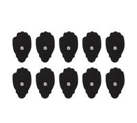OKUMEYR Coussinets D'électrodes Flexibles pour Articulations Dos en Tissu Confortable 10 Noirs Compatibles Connecteurs 3,5 Mm, Pack de 10 Pièces pour Physiothérapie