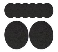 OKUMEYR Coussinets Porte-Parfum Ignifuges Noirs en Coton Résistant Chaleur, Support Rond pour Brûleur de Parfum, 8 Pièces Légères, pour Aromathérapie