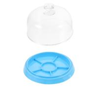 OKUMEYR Couvercle Mouvement de la Montre avec Compartiments en Plastique Bleu, boîte de Rangement pour pièces de Montre, Stockage d’Accessoires horlogers pour réparateurs en école et
