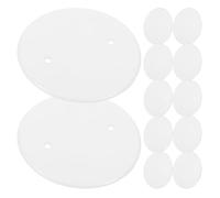 OKUMEYR Couvercles Ronds en Plastique Blanc pour Électrique 20pcs Design Précis Plaque de Recouvrement Simple et Élégante Adaptés pour Maison et Hôtel