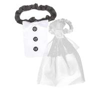 OKUMEYR Couvre-Verres À Vin Couple Décoration Mariage Flûte Couvre-Verres Réutilisable Accessoires Photo Célébration