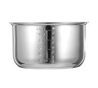 OKUMEYR Cuve Intérieure Cuiseur à Riz 4l Acier Inoxydable Répartition Uniforme Chaleur Multifonction Compatible Cuisson Vapeur Mijotage Remplacement Maison