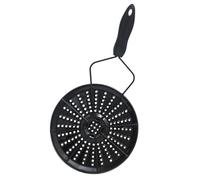 OKUMEYR Disque Adaptateur pour Plaque Induction, Disque Convertisseur de Chaleur en Fer Émaillé, Poignée, pour Cuisson sur Gaz et Induction, Noir