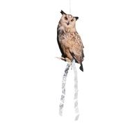 OKUMEYR Effaroucheur pour Protection Continue Surface Réfléchissante Réaliste Hibou en Acrylique et Décor Saison Décoration pour Vergers et Porche Avant