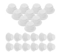 OKUMEYR Embouts de Guidon en Plastique Blanc Installation Facile 40 Pièces Bouchons Confort Absorption des Chocs Meilleure Tenue en Conduite pour Vélo de Route et VTT
